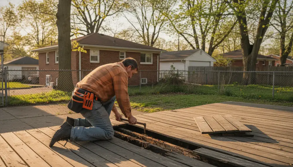 Decks & Patios: When to Repair vs Rebuild a 1990s Toledo Deck